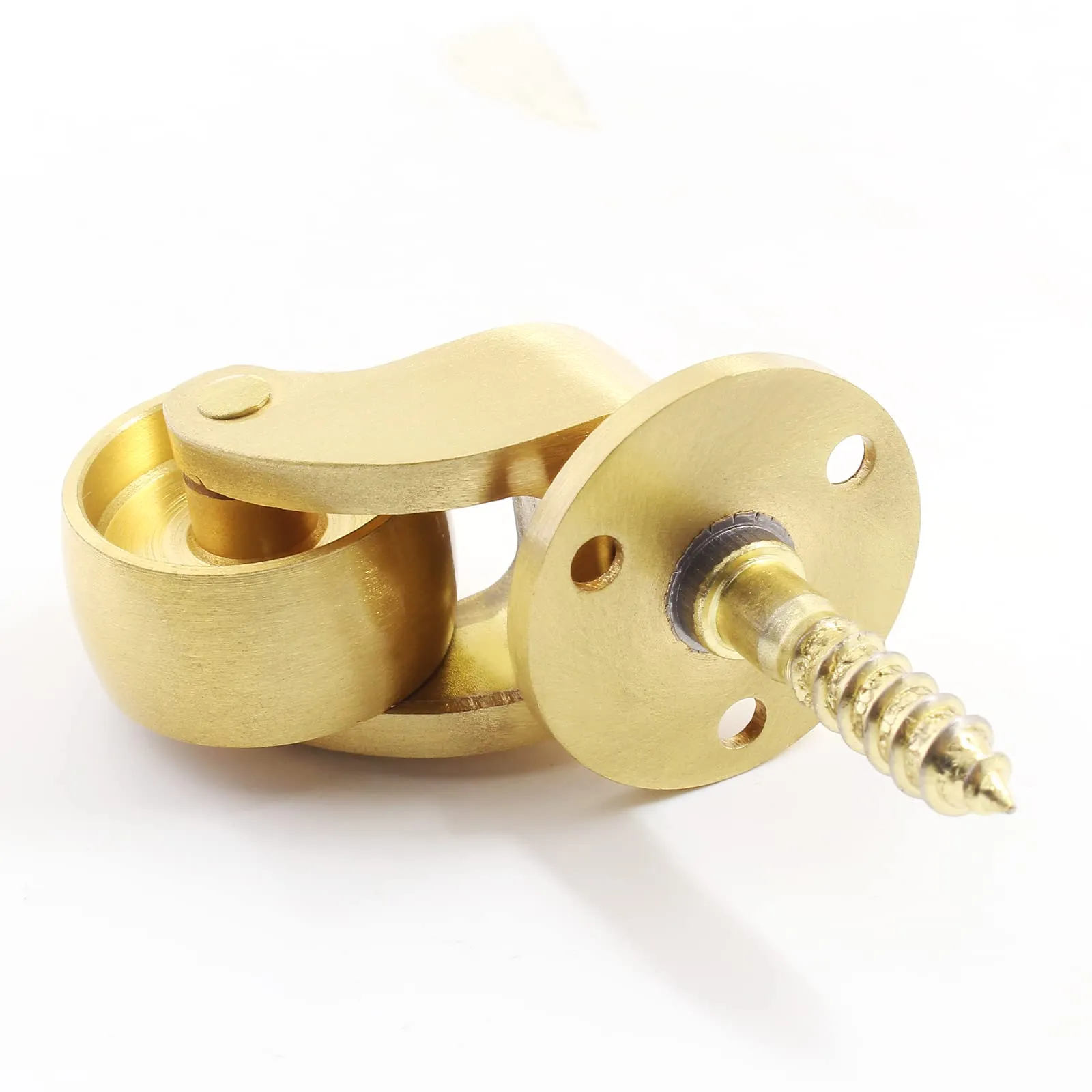 25mm Castor Brass Caster Wheel Swivel Vintage Chairs Cabinet Bed Furniture Wheels Brass