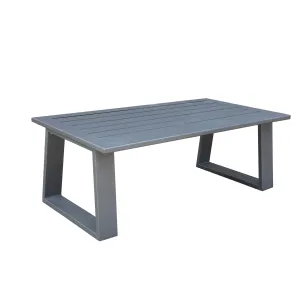 28" x 50" Aluminium Coffee Table - Remains Rust Free With UV Repellent Powder Coat Finish, A Note Worth Coffee Table.