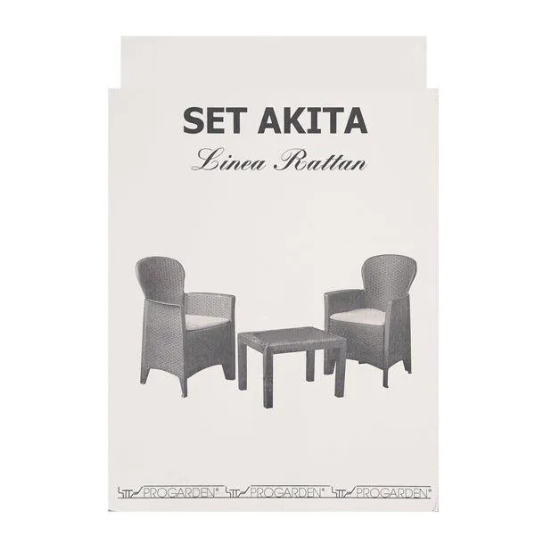 Akita Linea Rattan effect design Garden Furniture Set