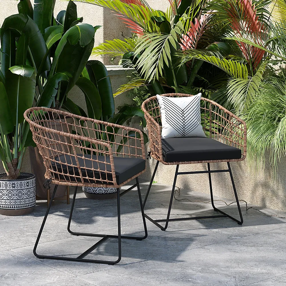 Alamont Home - Devon Patio Lounge Chair - Natural/Black