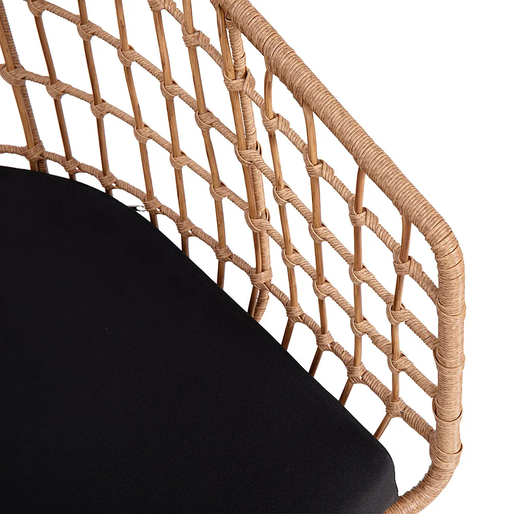 Alamont Home - Devon Patio Lounge Chair - Natural/Black