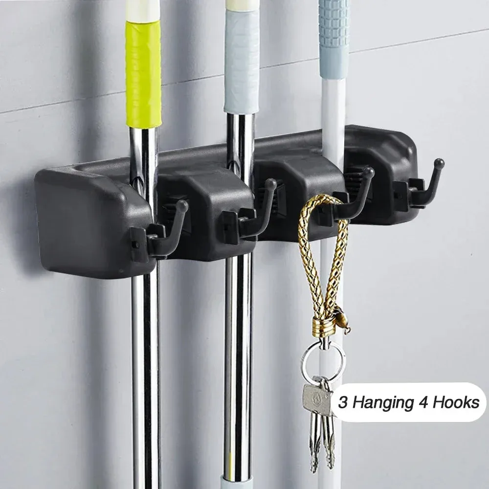 Broom Holder Wall Mount Mop Organizer