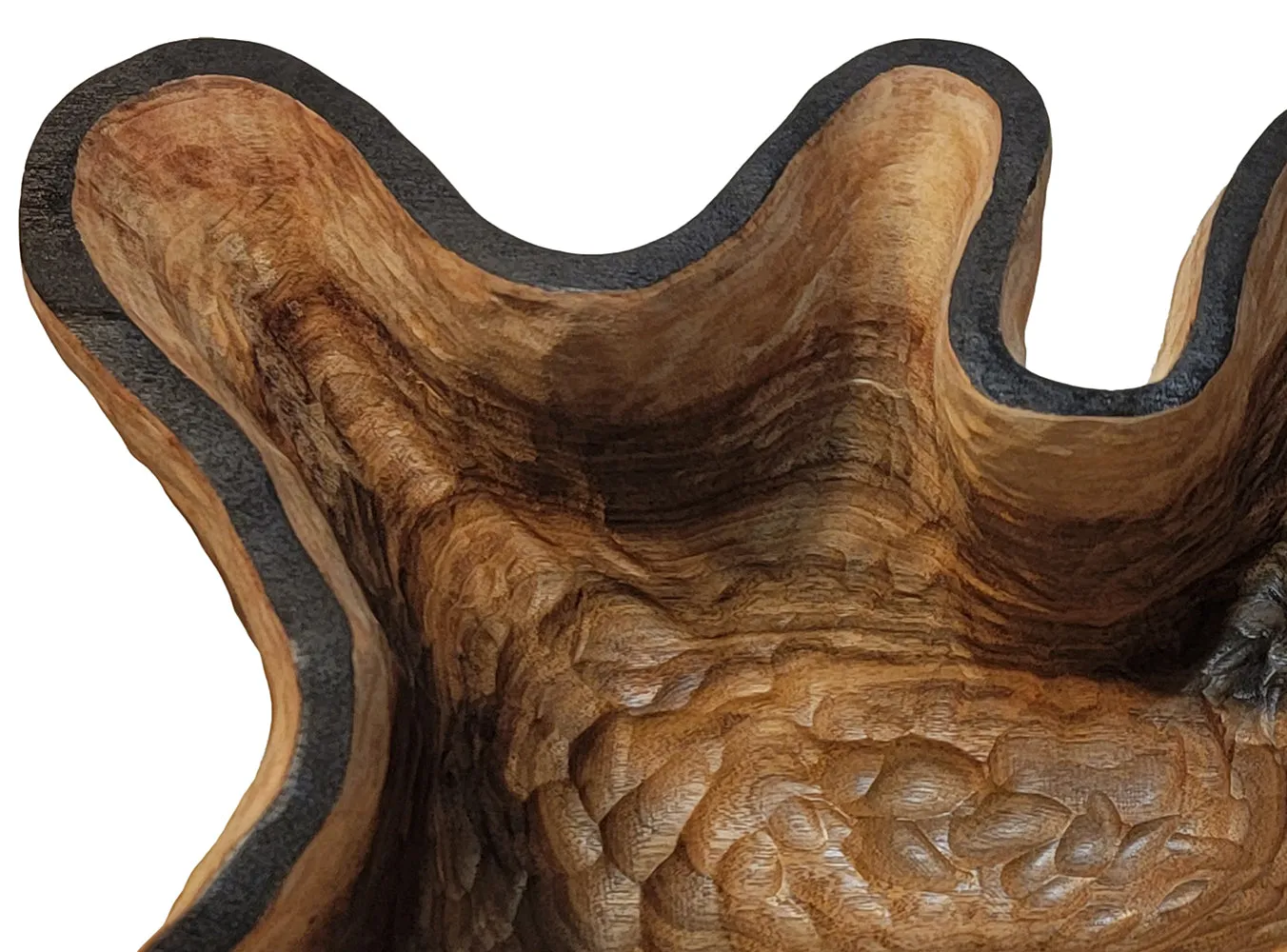 Carved Vessel "Textured Walnut" by Andy DiPietro