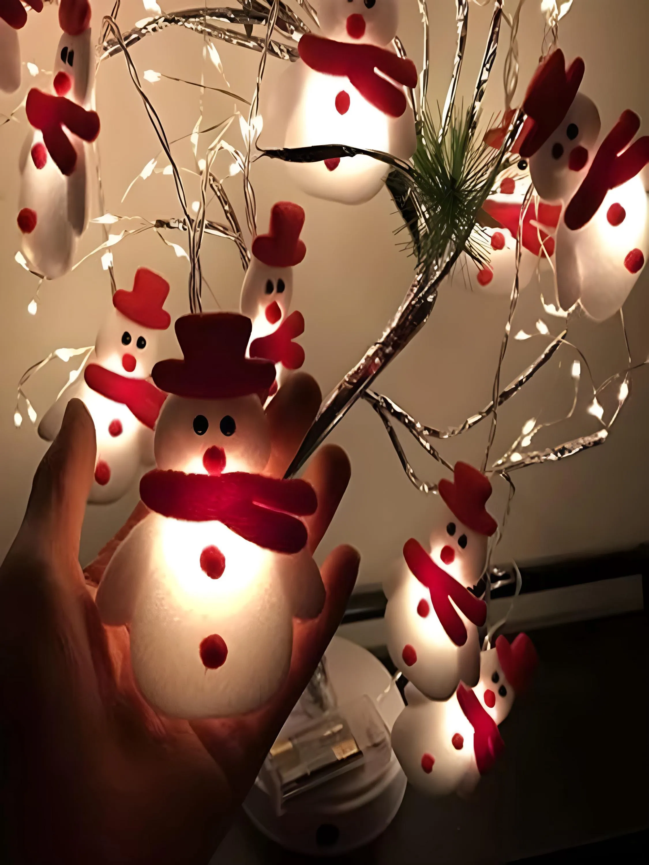 Christmas Snowman String Lights - Santa Claus String Battery Operated Lights with 10 LEDs,for Indoor Outdoor Christmas Tree Gardn