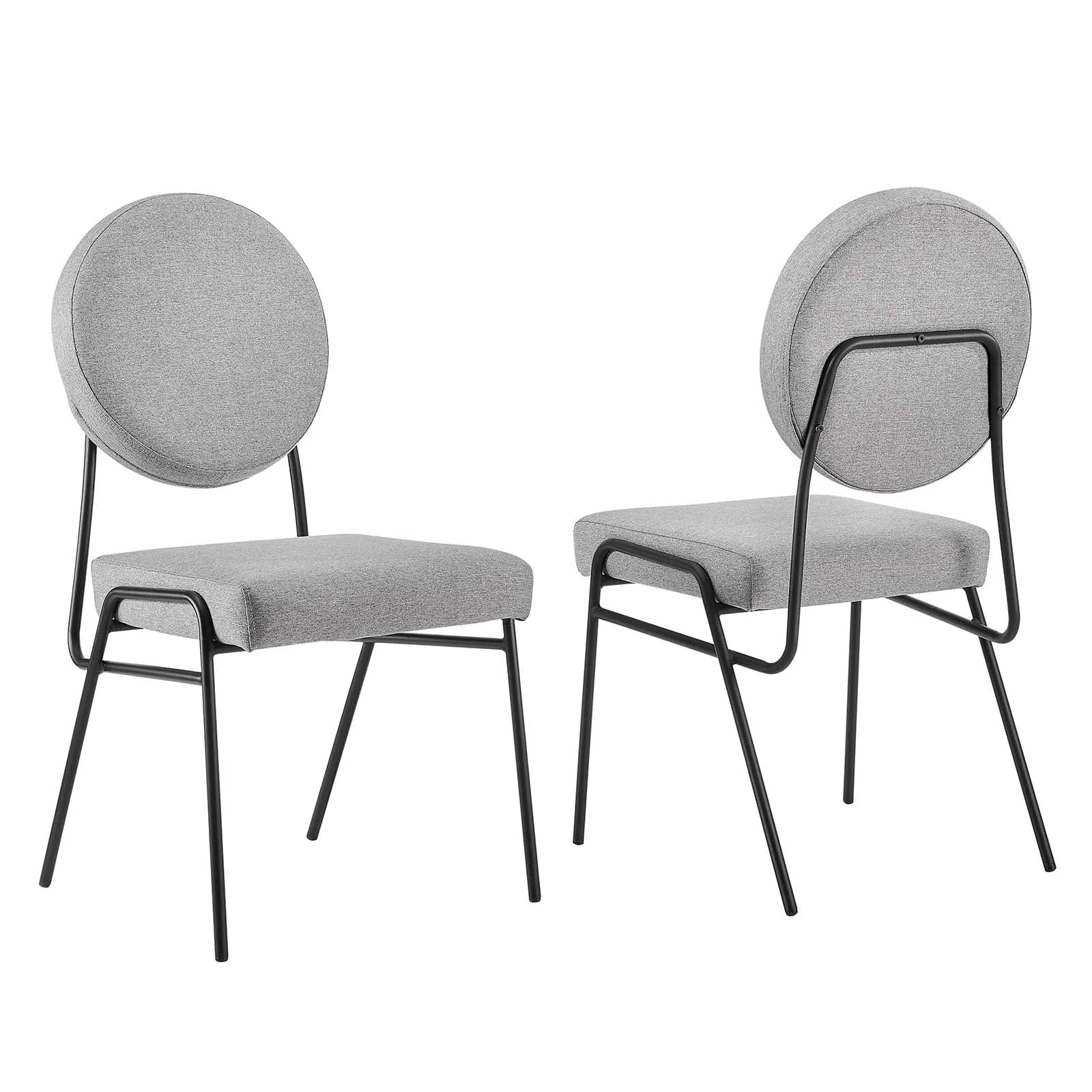 Craft Upholstered Fabric Dining Side Chairs - Set of 2