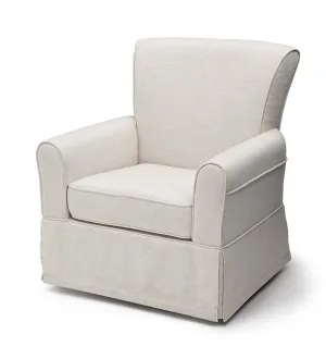 Delta Furniture Upholstered Glider Swivel Rocker Chair, Sand