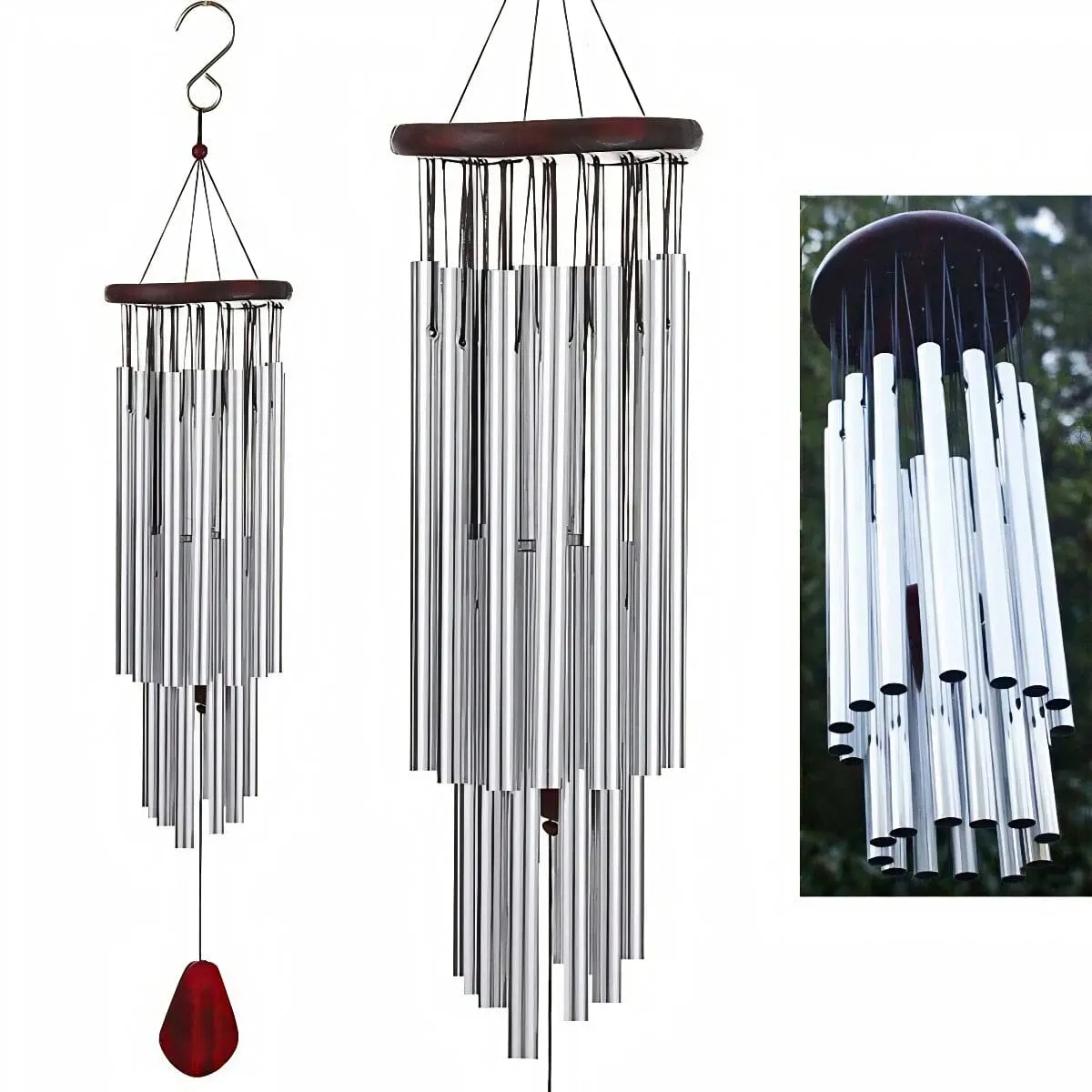 GoodVybe™ 33" Garden Wind Chimes: Chapel Bells Tone, 27 Tubes Decor