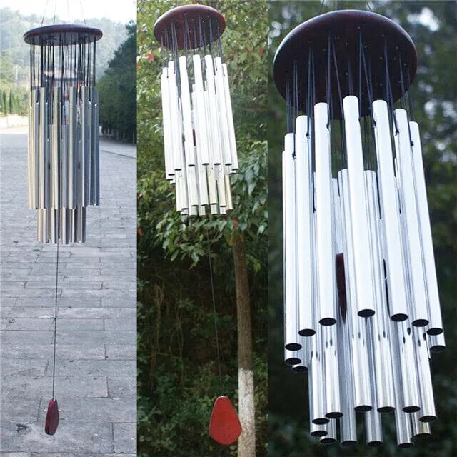 GoodVybe™ 33" Garden Wind Chimes: Chapel Bells Tone, 27 Tubes Decor