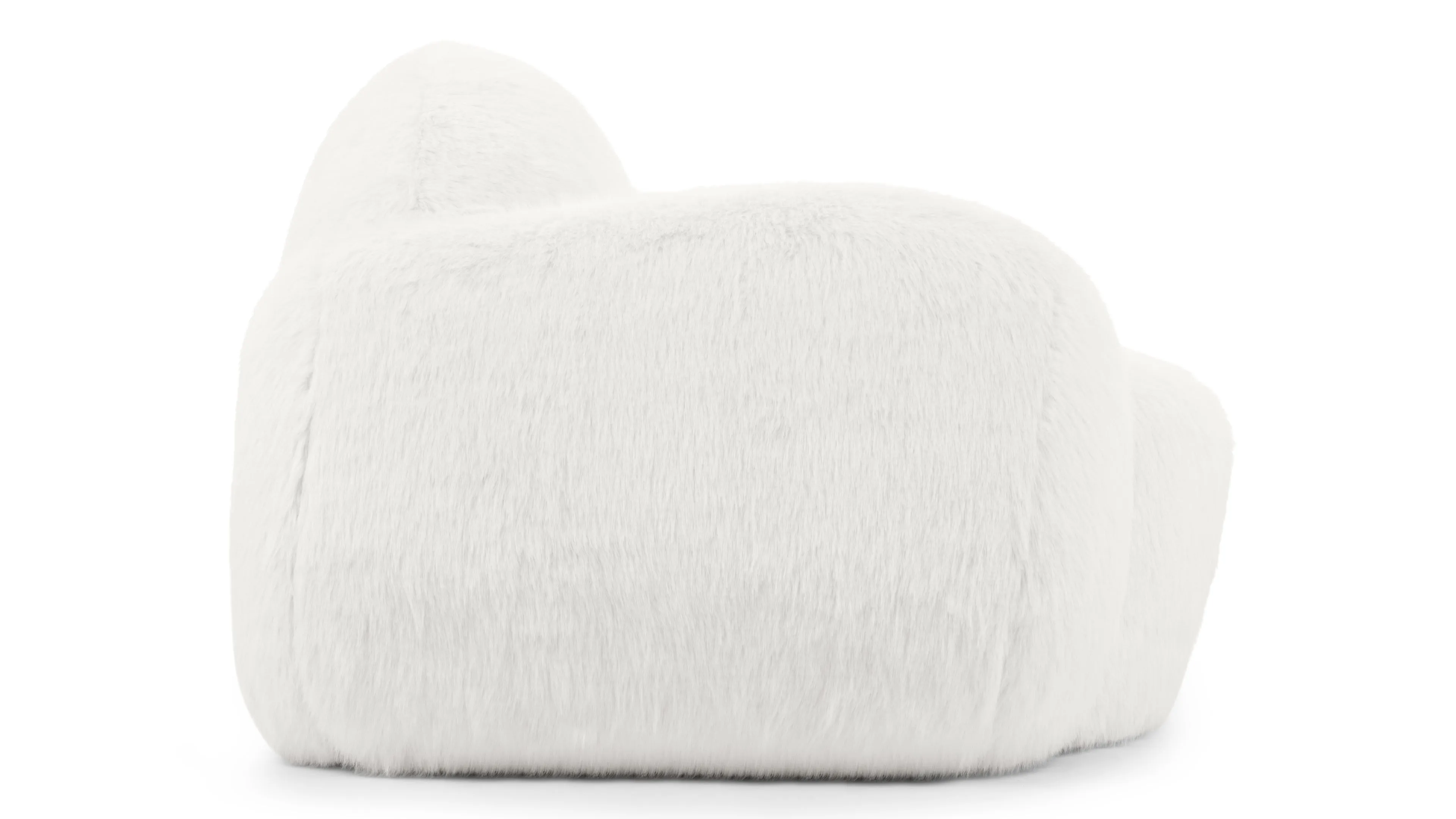 Grande Orso - Grande Orso Lounge Chair, Luxe White Vegan Fur