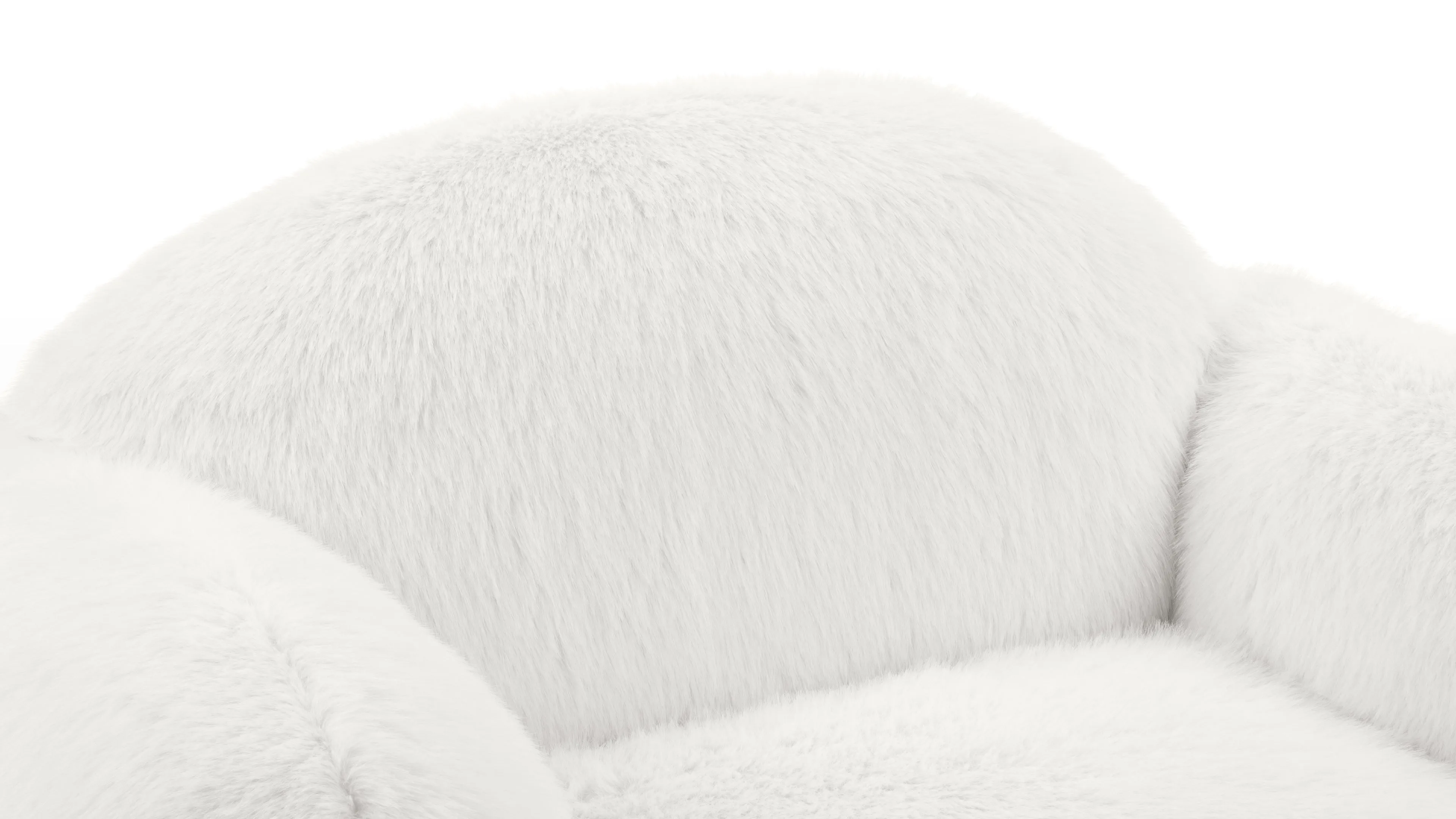 Grande Orso - Grande Orso Lounge Chair, Luxe White Vegan Fur