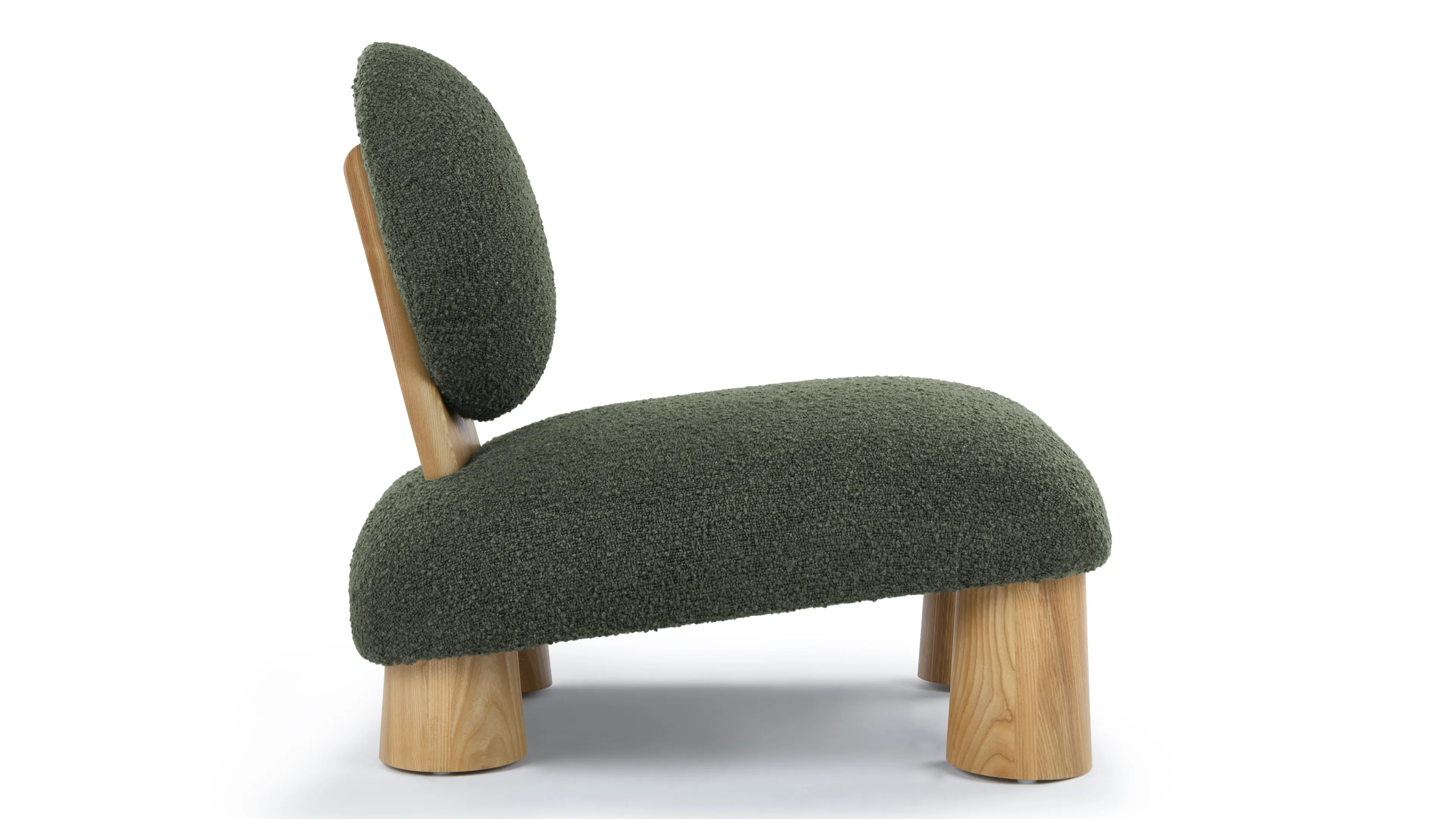 Hayes - Hayes Lounge Chair, Pine Boucle