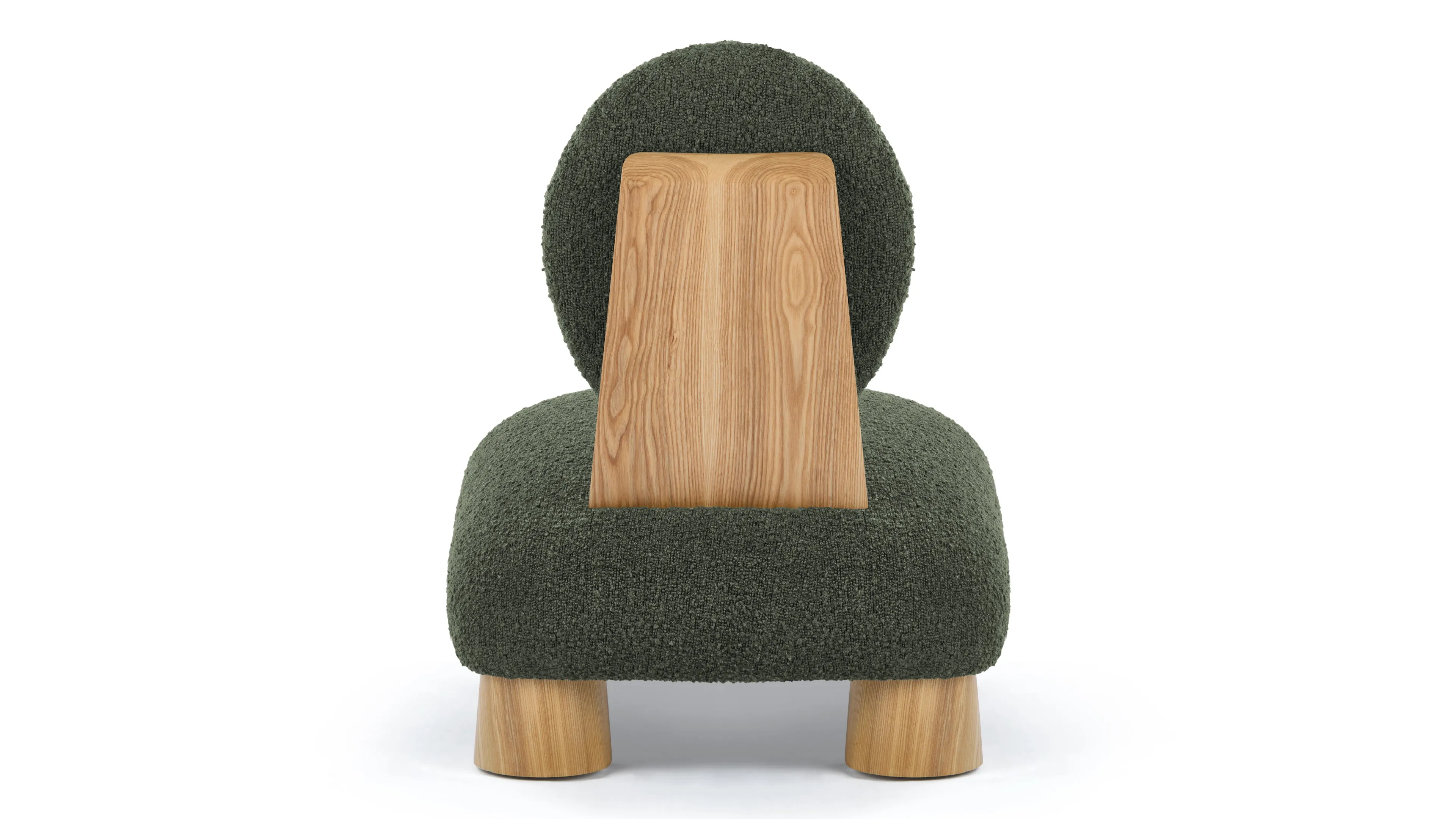 Hayes - Hayes Lounge Chair, Pine Boucle