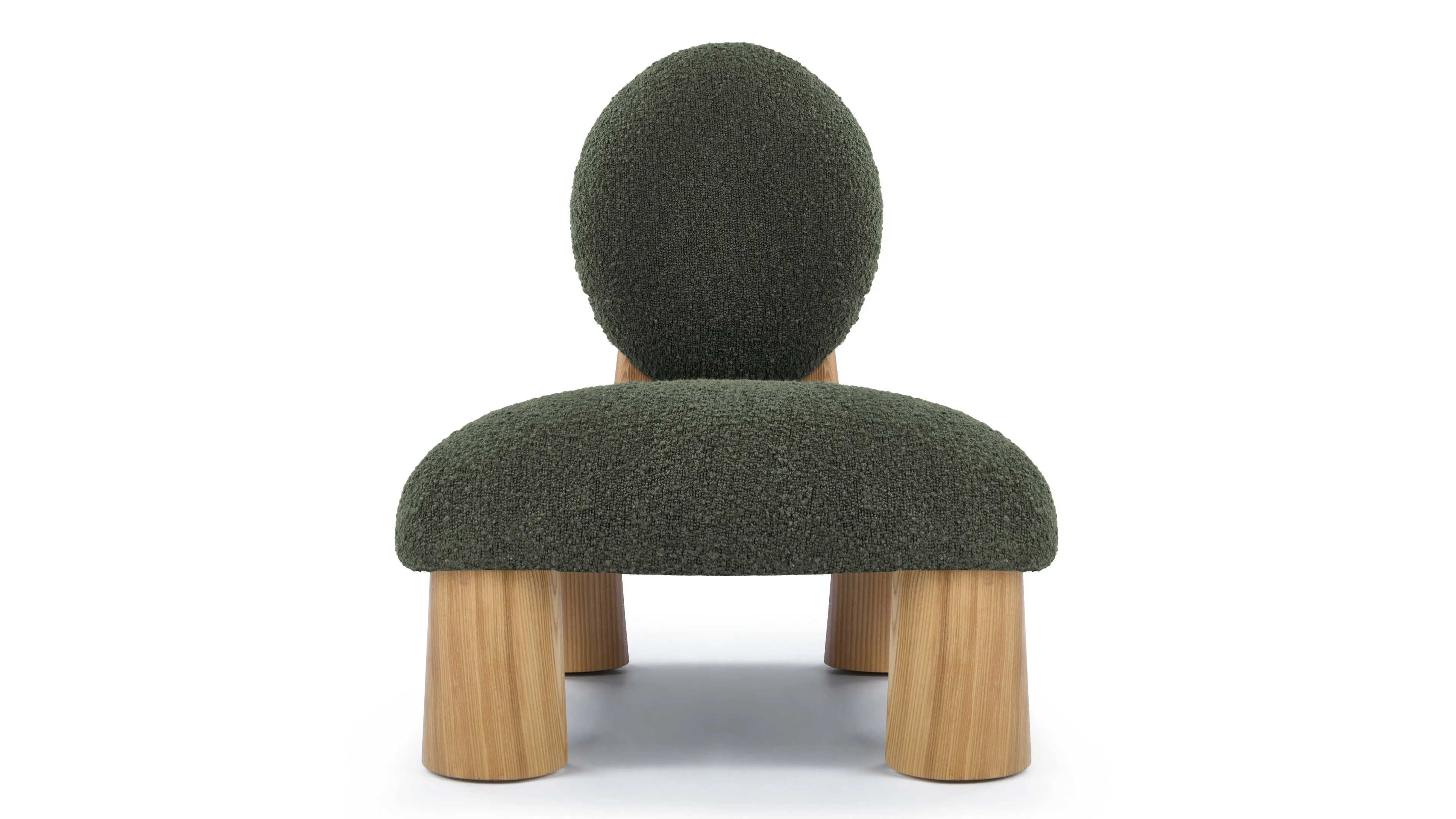 Hayes - Hayes Lounge Chair, Pine Boucle