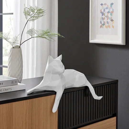 Indie The Little Cat, White - Home Decor