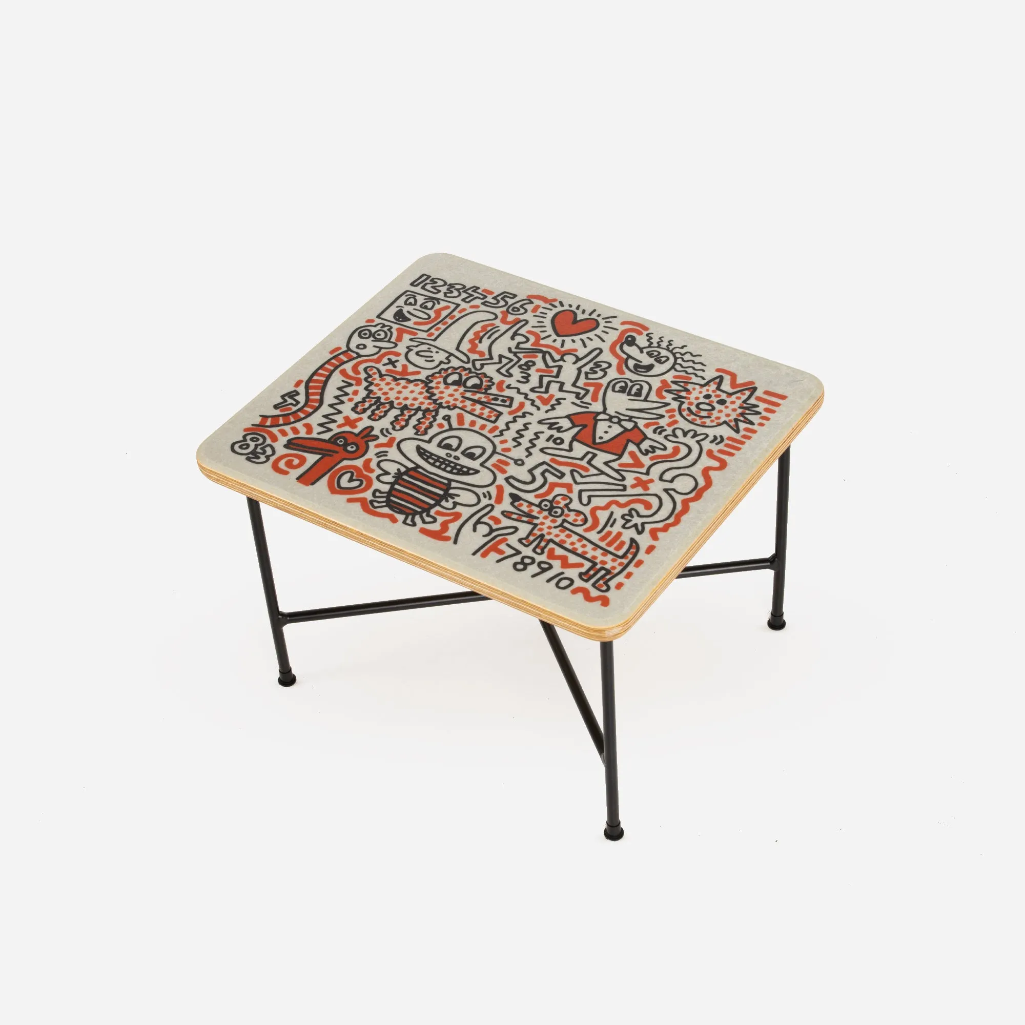 Keith Haring Case Study® Furniture Aiko X Base Table - Pets & Friends