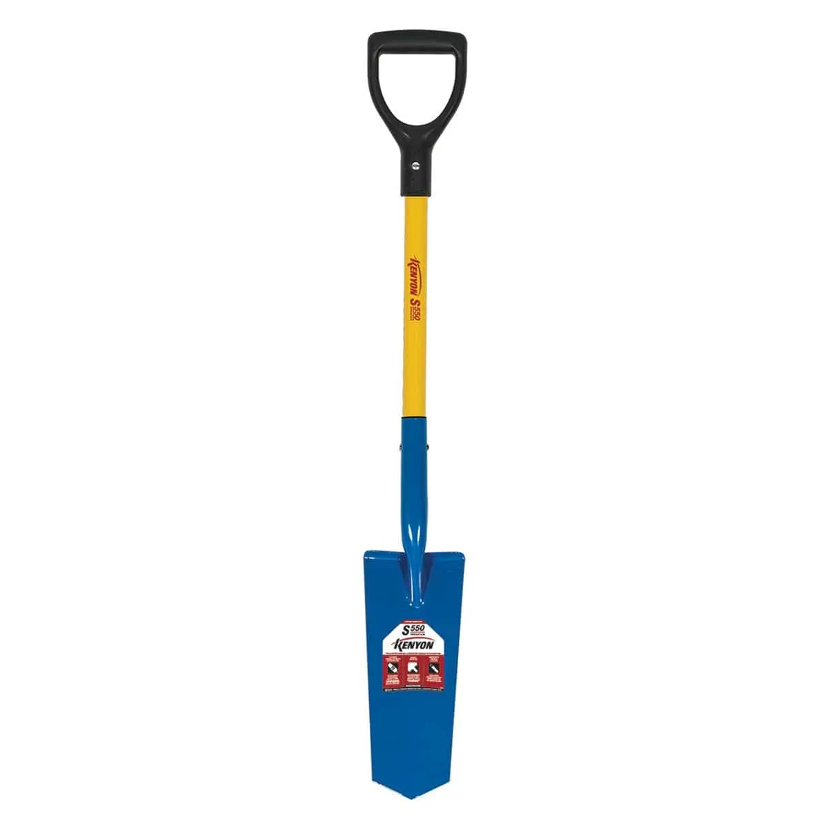 Kenyon 14" Closed Back Drain Spade with D-Grip