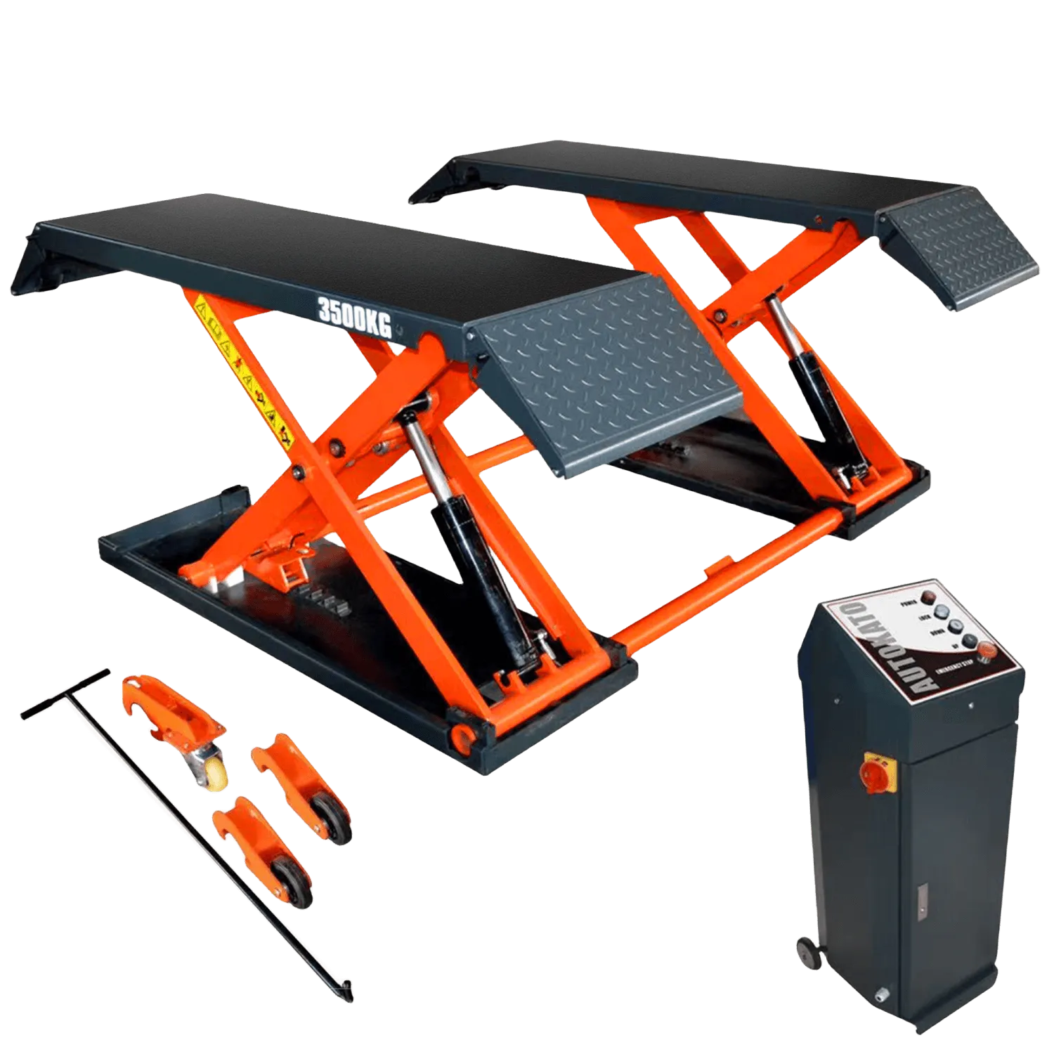 KT-X80 Mid-rise Scissor Lift, Electric Release (Two variations for voltage, 110v and 220v)