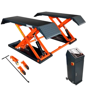 KT-X80 Mid-rise Scissor Lift, Electric Release (Two variations for voltage, 110v and 220v)