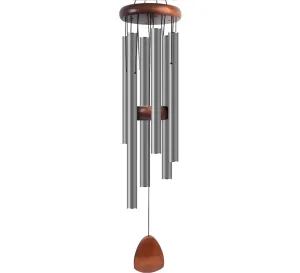 Large Aluminium Wind Chimes 93CM , Silver