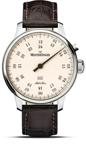 MeisterSinger Bell Hora 43mm Automatic "Chiming Hour" Stainless Watch