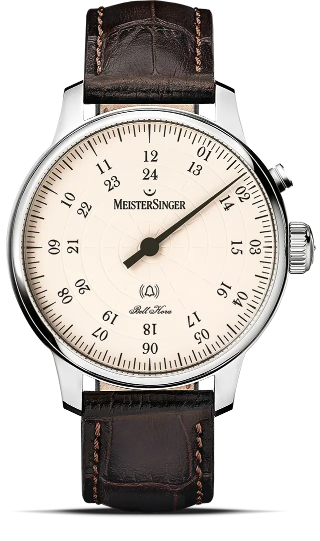 MeisterSinger Bell Hora 43mm Automatic "Chiming Hour" Stainless Watch