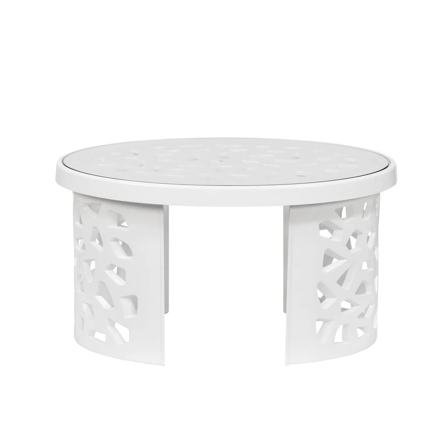 Nilkamal Crystal Plastic Contemporary Trolley Center Table use for Dining Coffee Table/Tea Table/Teapoy for Home/Knockdown Table, Office & Outdoor Table (Canny Rust) (Milky White)