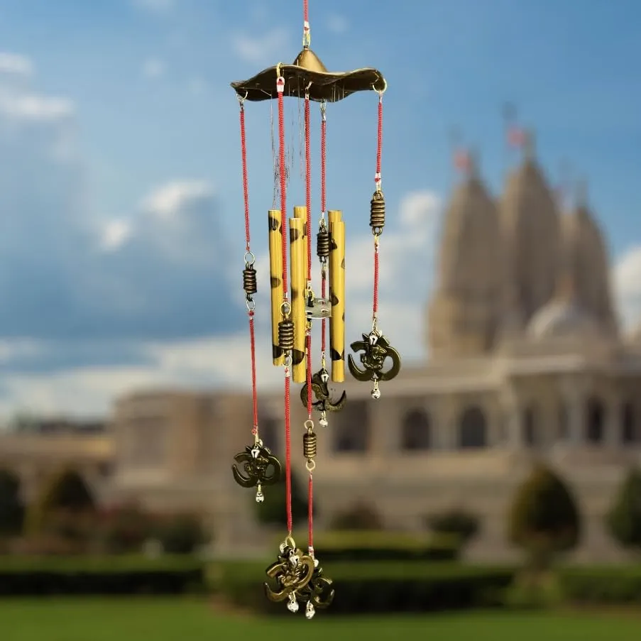 Om Wind Chimes for Home Positive Energy | Vastu Wind Chime | Om Wind Chime for Luck & Prosperity | Wind Chime for Diwali Gift