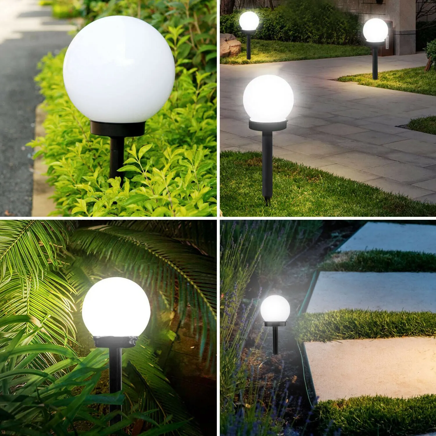 Outdoor Solar Lights Garden Lawn Yard Patio Landscape Ball Pathway Lamp Decor Yard