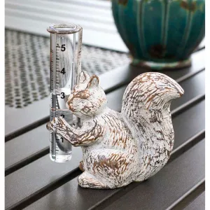 Rain Gauge - Rustic Squirrel