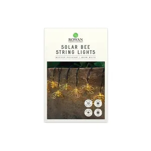 Rowan Solar Bee String Lights Warm White