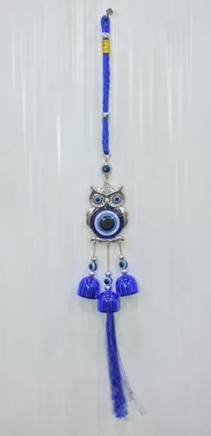 Sangam Homes Evil Eye Metal Hanging Wind Chimes. Nazar Raksha Hanging Wind Chime (14 inch).