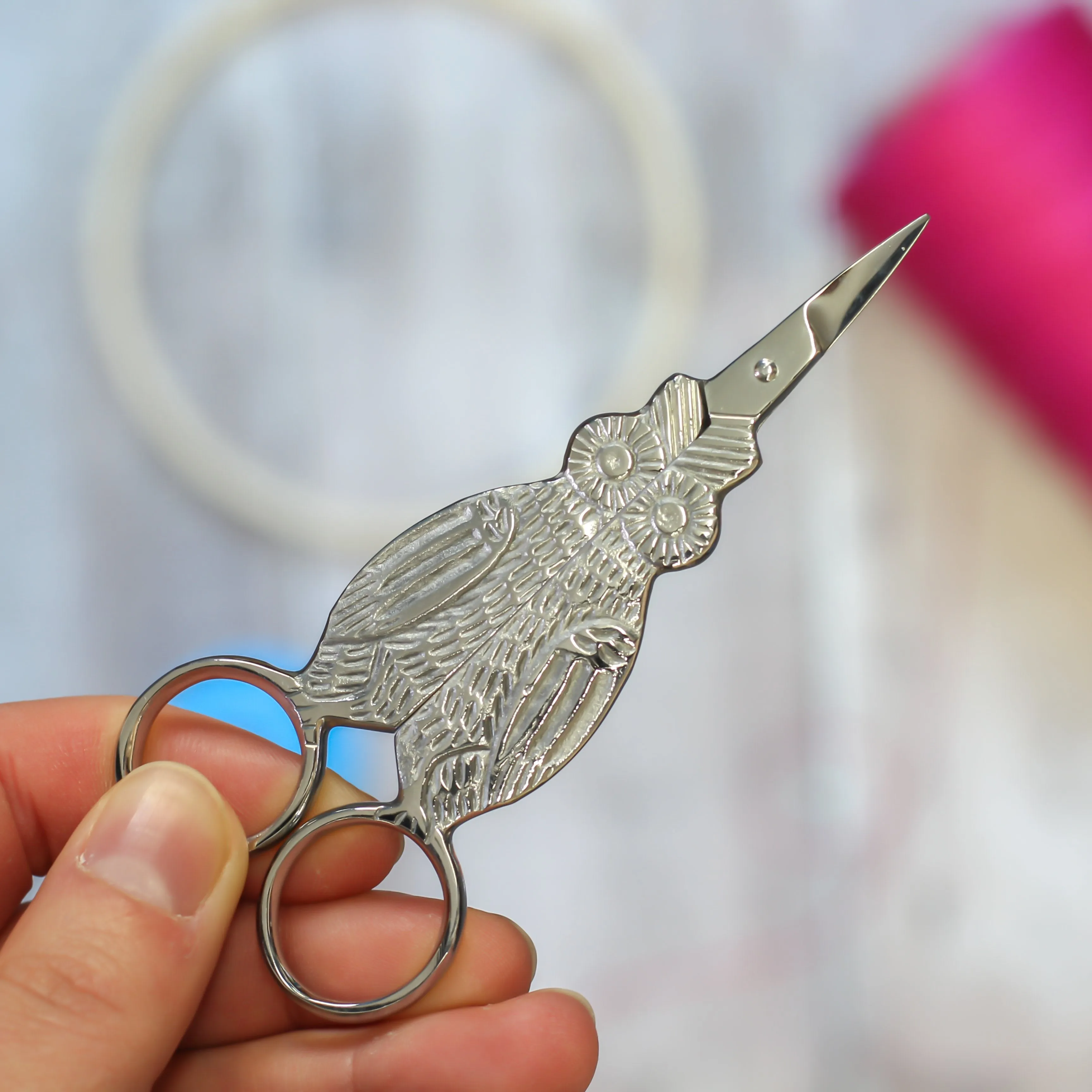 Silver Owl Embroidery Scissors