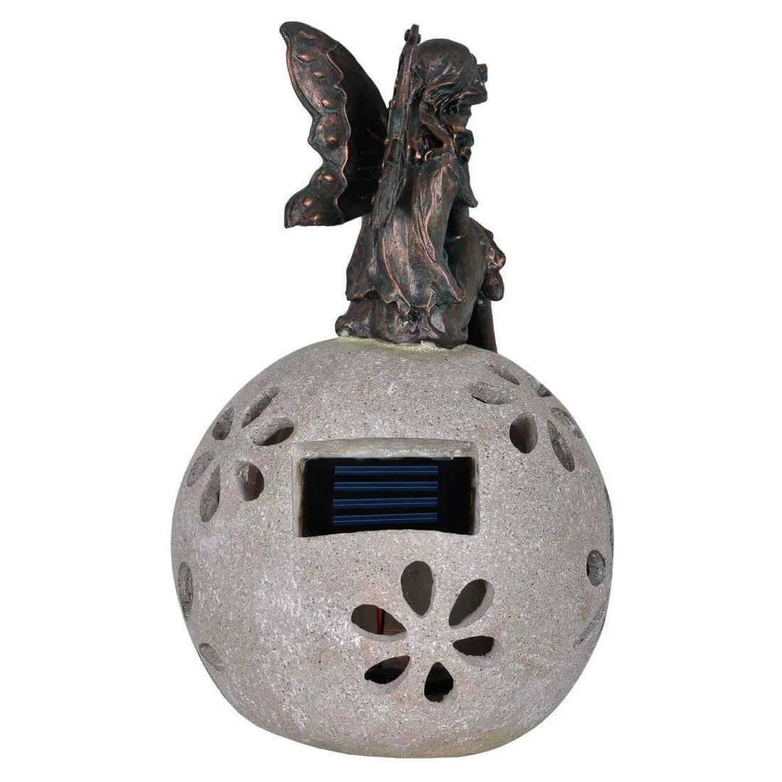 Solar Power Garden Ornament Light Sitting Angel Fairy