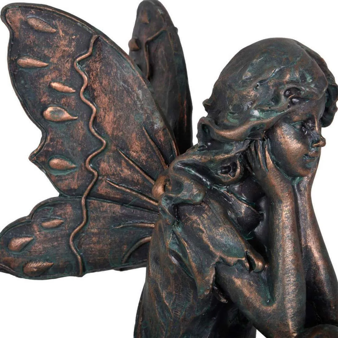 Solar Power Garden Ornament Light Sitting Angel Fairy