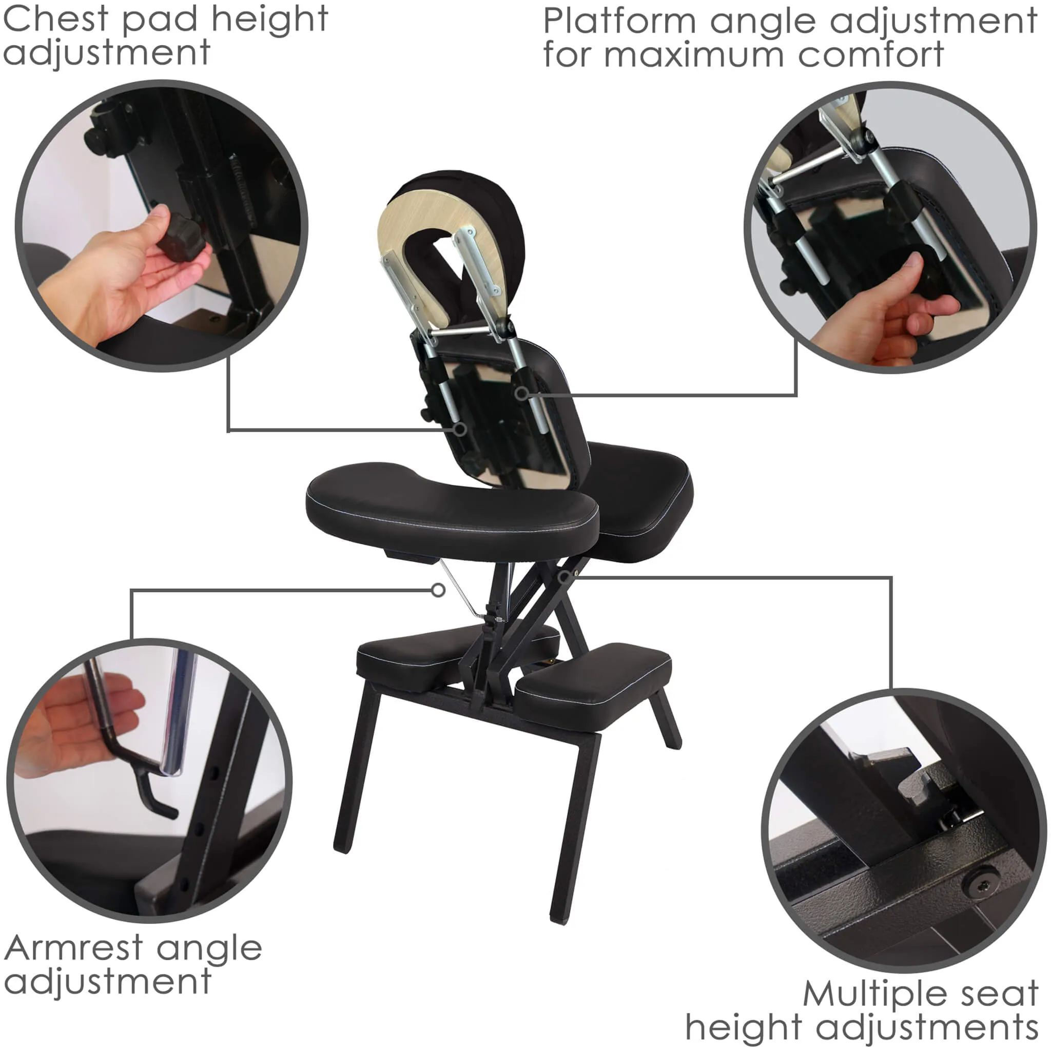 Stronglite MicroLite Portable Massage Chair Package