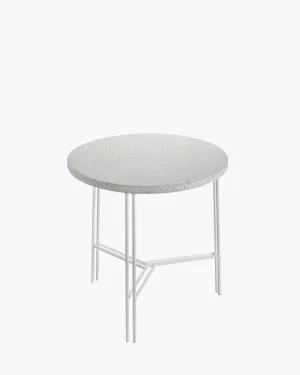 Terrazzo Metal Sculptures Side Table