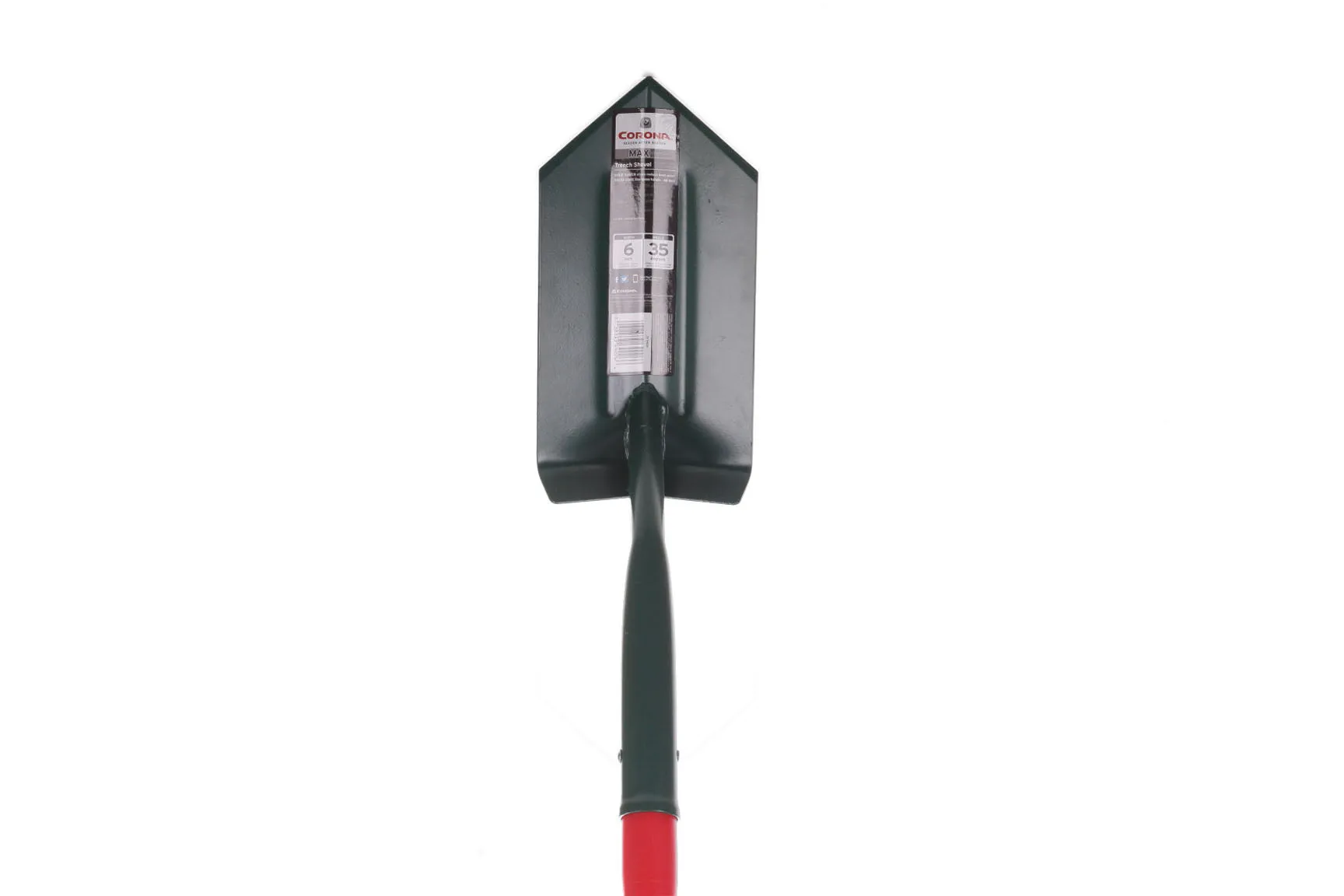 Trench Shovel - General Purpose 35 , 6 Inch - 35  angle, 12 gauge, 48 inch solid